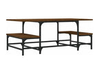 Table basse chêne marron 100x50,5x40 cm bois d'ingénierie RSDO32466