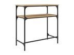 Table console chêne Boisona 75x35,5x75 cm bois d'ingénierie NWEO85832