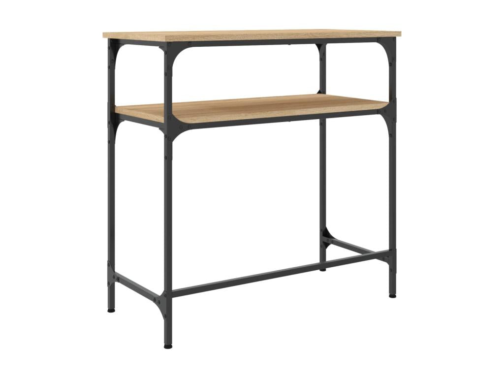 Table console chêne Boisona 75x35,5x75 cm bois d'ingénierie NWEO85832