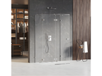 Cabine de douche gauche 100x80 pivotante Boisona couleur Boisona accès de face XQXM31791