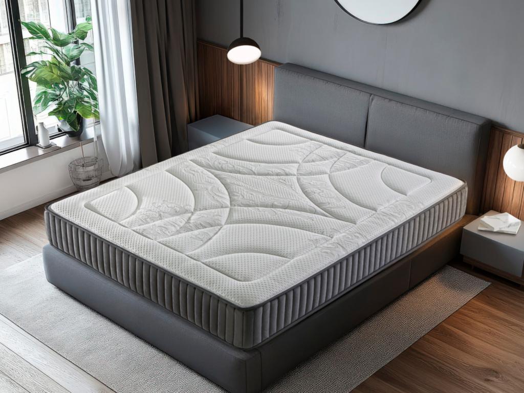 Matelas 105x190 Boisona Épaisseur 24 CM - Mousse haute densité - Système Multi-Zones de confort USJX60744
