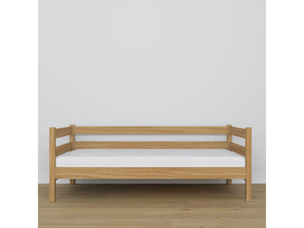 Lit banquette en chêne N01 Chêne Naturel 120x200 AGAQ57458