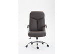 Chaise de bureau - Tissu / Métal chromé - Gris foncé - Boisona TXLM99581