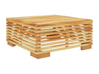 Salon de jardin 6 pcs avec coussins Bois de teck solide QAPY41883