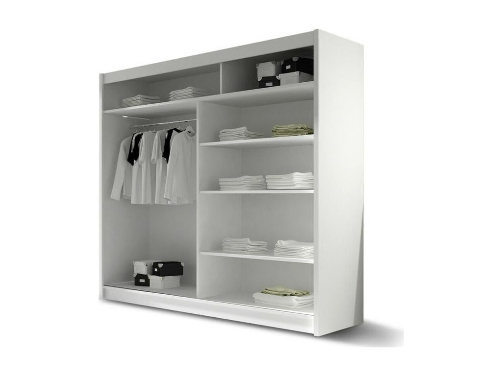 Armoire en chêne brun, 215 x 180 x 58 cm