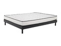 Ensemble Matelas mousse Confort - 140x200cm - mousse - 18 cm et Sommier Boisona gris DEYJ71824