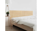 Boisona Tête de Lit en Bois DM Recyclé Double Style Palette Horizontale 210x46cm Lits 220 - Bois Naturel BWLZ98479