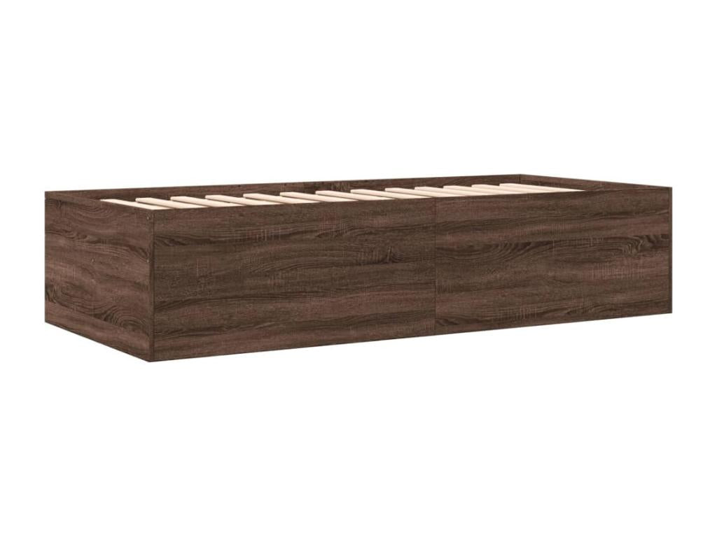Lit de jour avec tiroirs sans matelas chêne marron 90x200 cm GMBT95860