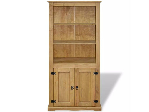 Armoire de rangement 2 portes pin massif naturel Boisona KIXZ04102