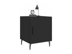 Table de chevet noir 40x40x50 cm bois d'ingénierie RMXY42037
