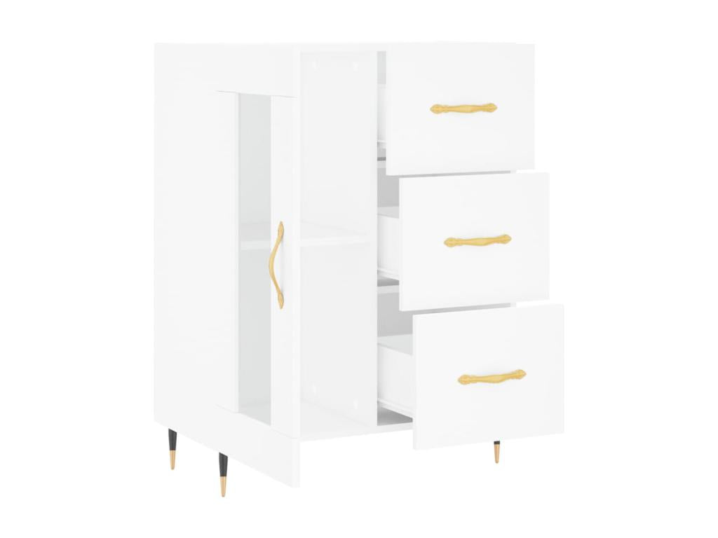 Buffet blanc 69,5x34x90 cm bois d'ingénierie QGTA25959