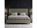Lit coffre rembourrée 160x210 similicuir cappuccino Boisona MAPM96357