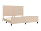 Cadre de lit avec tête de lit Cappuccino 160x200 cm Similicuir FEEC00945