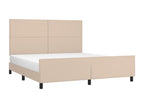 Cadre de lit avec tête de lit Cappuccino 160x200 cm Similicuir FEEC00945