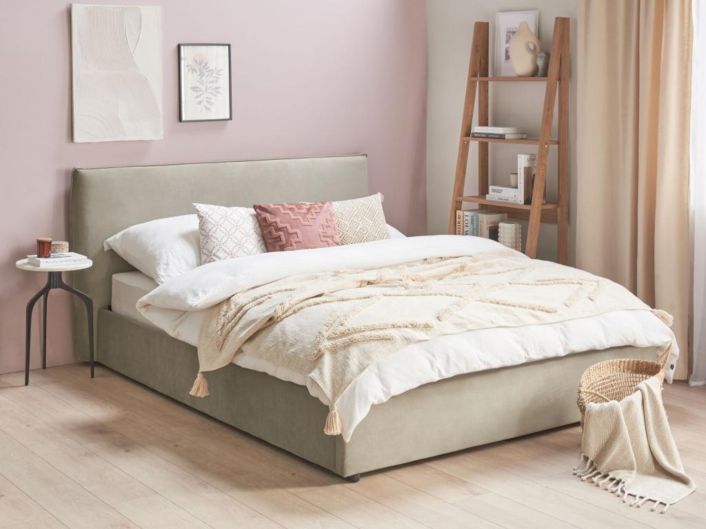 Pouf lumineux en velours 160x200 cm Elariva VJBD64240