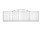 Paniers à gabions arqués 3 pièces 300x50x80/100 cm fer galvanisé LGZJ46033