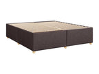 Sommier à Boisona de lit avec matelas Marron foncé 200x200 cm QDIK45087