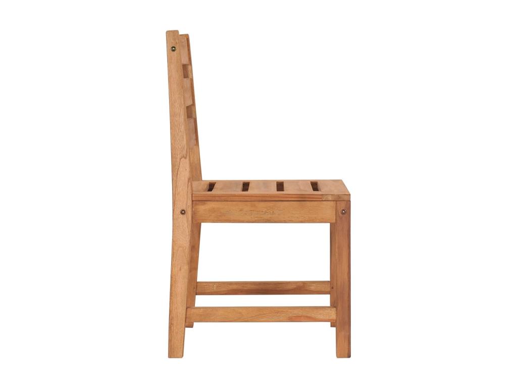 Chaises de jardin 6 pièces Bois de teck solide DYCF98300
