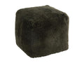 Pouf Carré Déco Peau de Mouton 45cm Vert CXOR37570