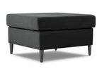 Boisona - Pouf Boisona en velours gris foncé - 70x70x45cm DLUT49002