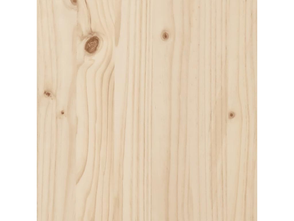 Lit bibliothèque sans matelas 90x200 cm bois de pin massif IWBK92042