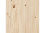 Lit bibliothèque sans matelas 90x200 cm bois de pin massif IWBK92042