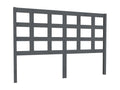 Tête de lit Gris 145,5x4x100 cm Bois massif de pin WWXX31294