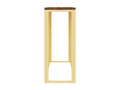 Table console doré acier inoxydable et bois massif récupération GSAM80825