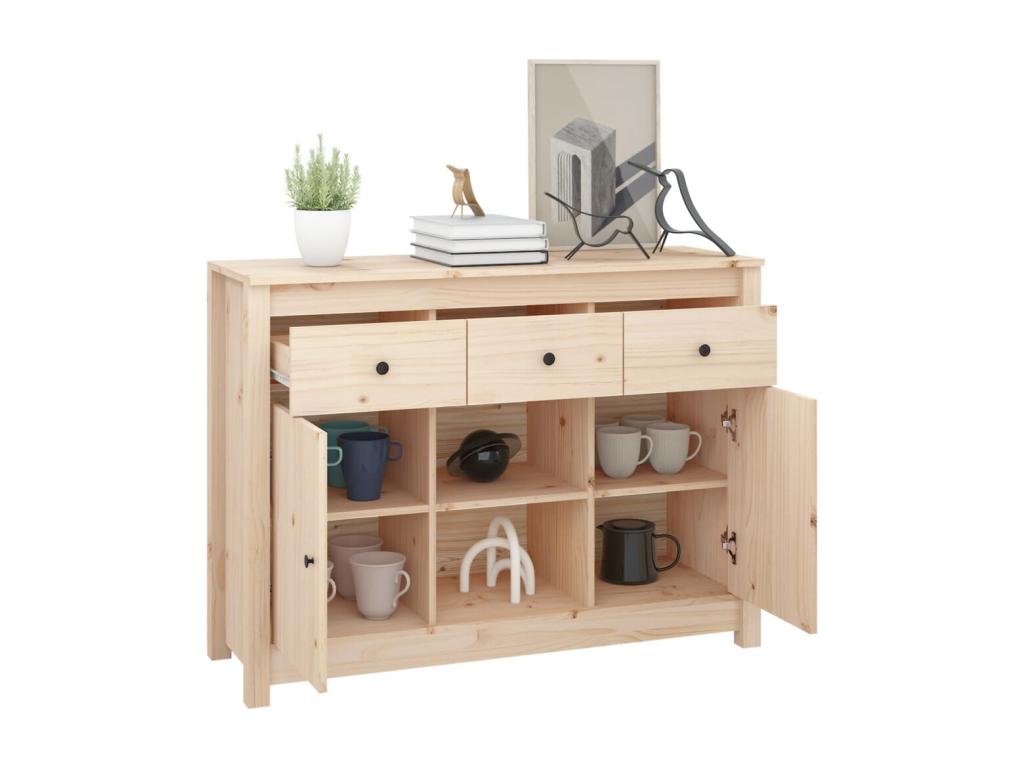 Buffet 100x35x74,5 cm Bois massif de pin VAJR95216
