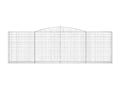 Paniers à gabions arqués 7 pièces 400x30x120/140 cm Fer galvanisé WDSU61166