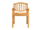 Ensemble à manger de jardin 5pcs Bois de teck massif TBUS04183