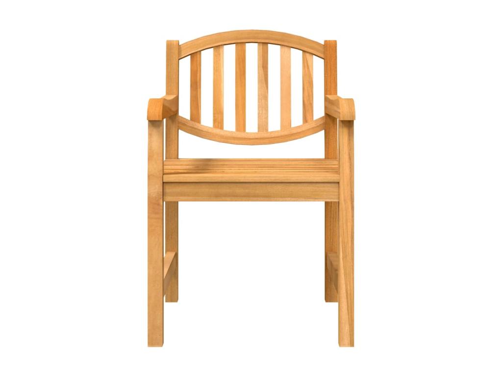 Ensemble à manger de jardin 5pcs Bois de teck massif TBUS04183