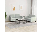 Ensemble de canapés 2 pcs gris clair velours JSRP41426
