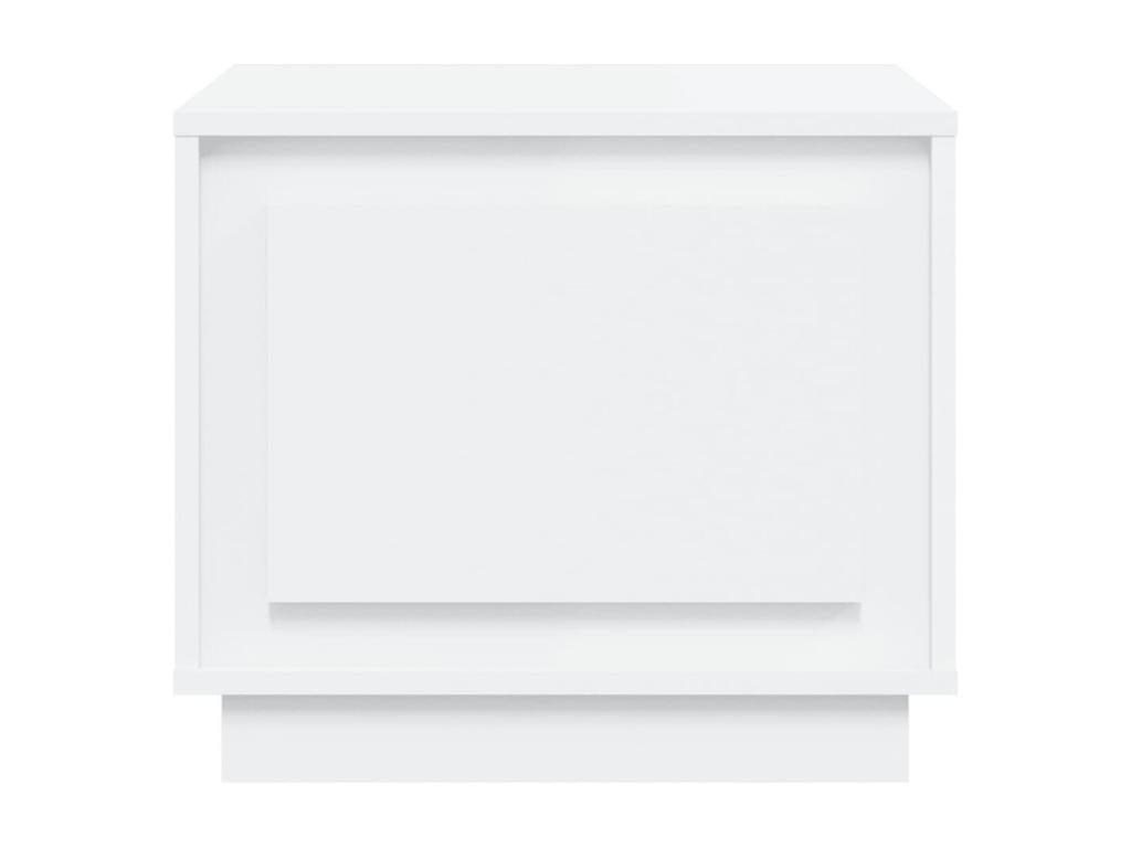 Table basse en bois d'ingénierie blanc, 51 x 50 x 44 cm