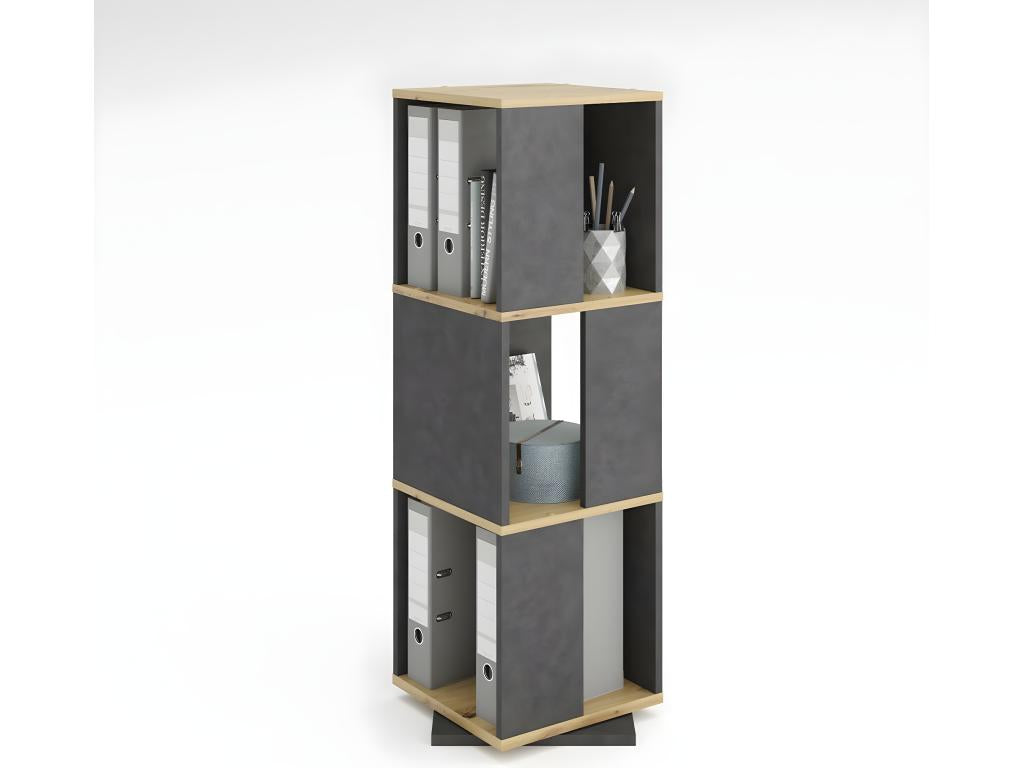 Etagère Pivotante 3 Compartiments H108 cm - Boisona VZOP18783
