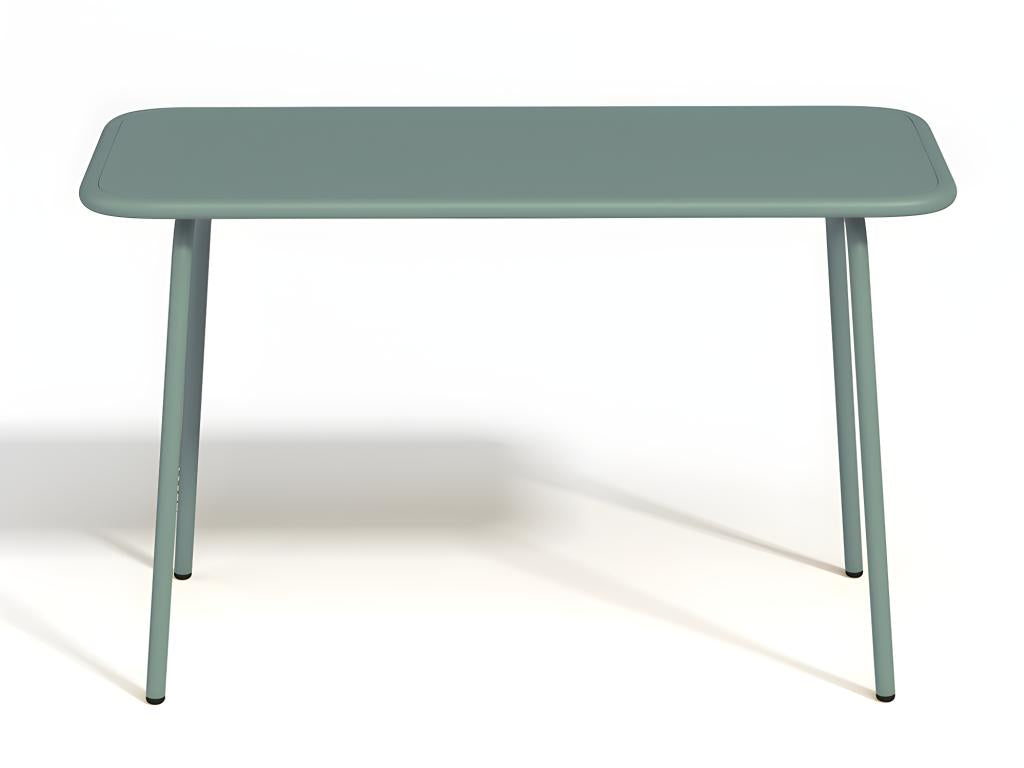 Table de jardin pour enfant en métal L.80 cm - Vert amande - Boisona LFHJ48911