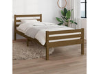 Cadre de lit Marron miel Bois massif 100x200 cm UYNR56465