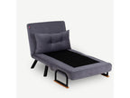 Fauteuil convertible tissu Boisona-Couleur Gris-Fauteuil 1 place EFWO13462