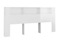 Armoire de tête de lit Blanc brillant 220x18.5x104.5 cm LXCZ51594