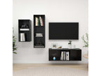 Ensemble de meubles TV 3 pcs Noir brillant Bois d'ingénierie YTXG17325