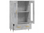 Buffet haut gris béton 69,5x31x115 cm bois d'ingénierie UGTB43511