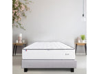 Ensemble Sommier gris 20cm et Matelas Boisona 20 cm mousses haute densité ferme face été/hiver 160x200cm IBID29099