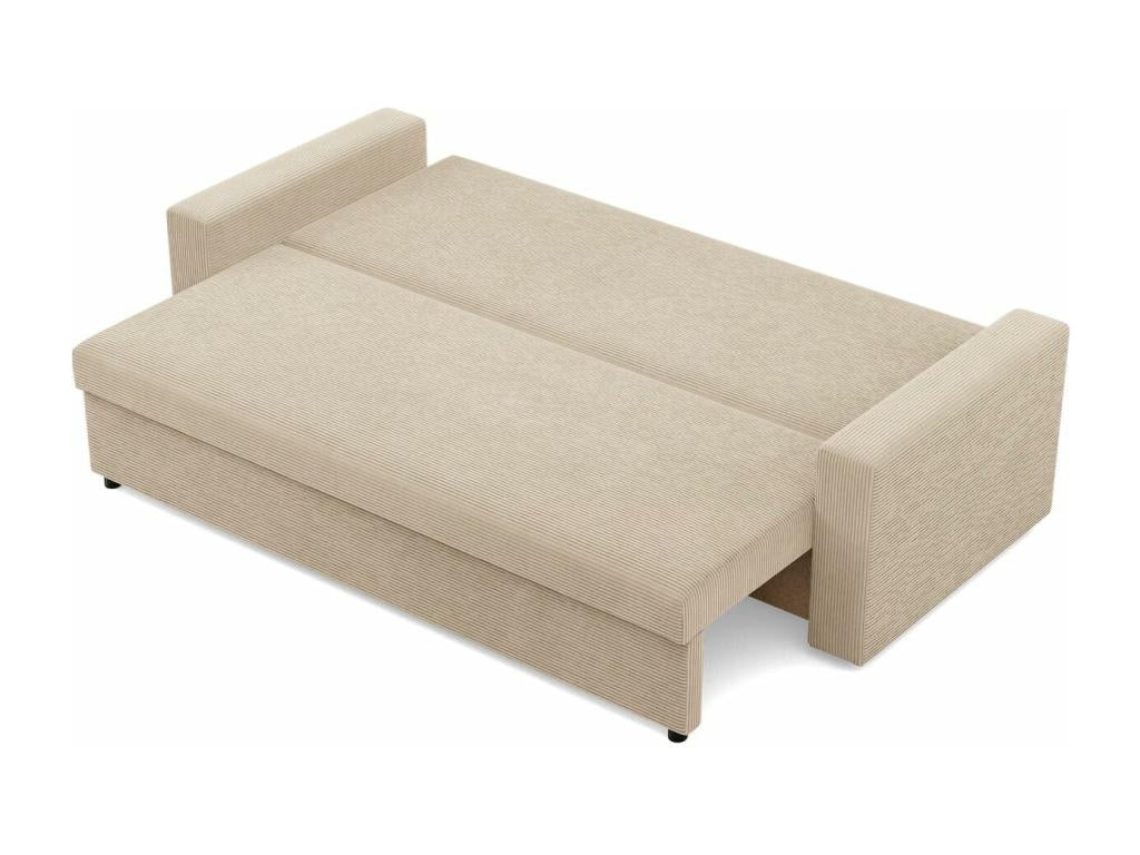 Canapé 3 places avec fonction sommeil Boisona - Beige GEWY08307