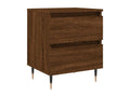 Table de chevet chêne marron 40x35x50 bois d'ingénierie YAKG43811