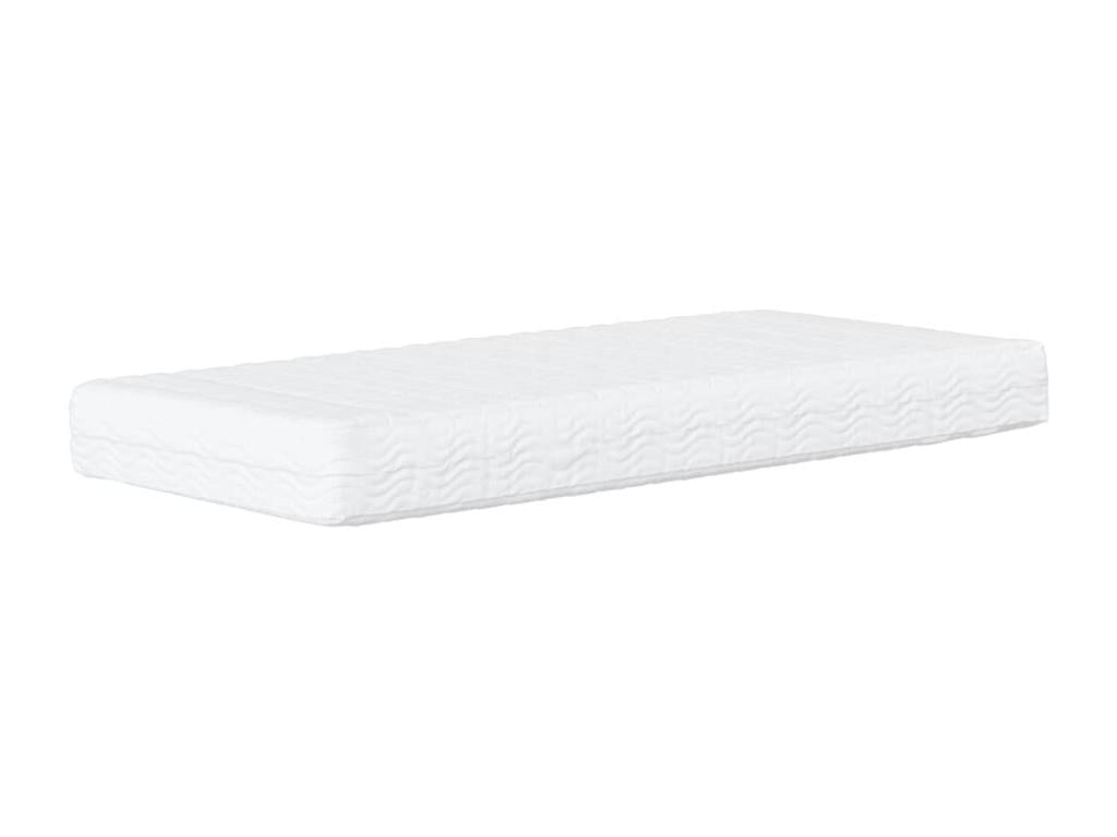 Lit avec matelas gris 90x200 similicuir NDPI33918