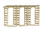 Pergolas avec toits 3 pcs 100x90x200 Bois de pin imprégné CLFM39797
