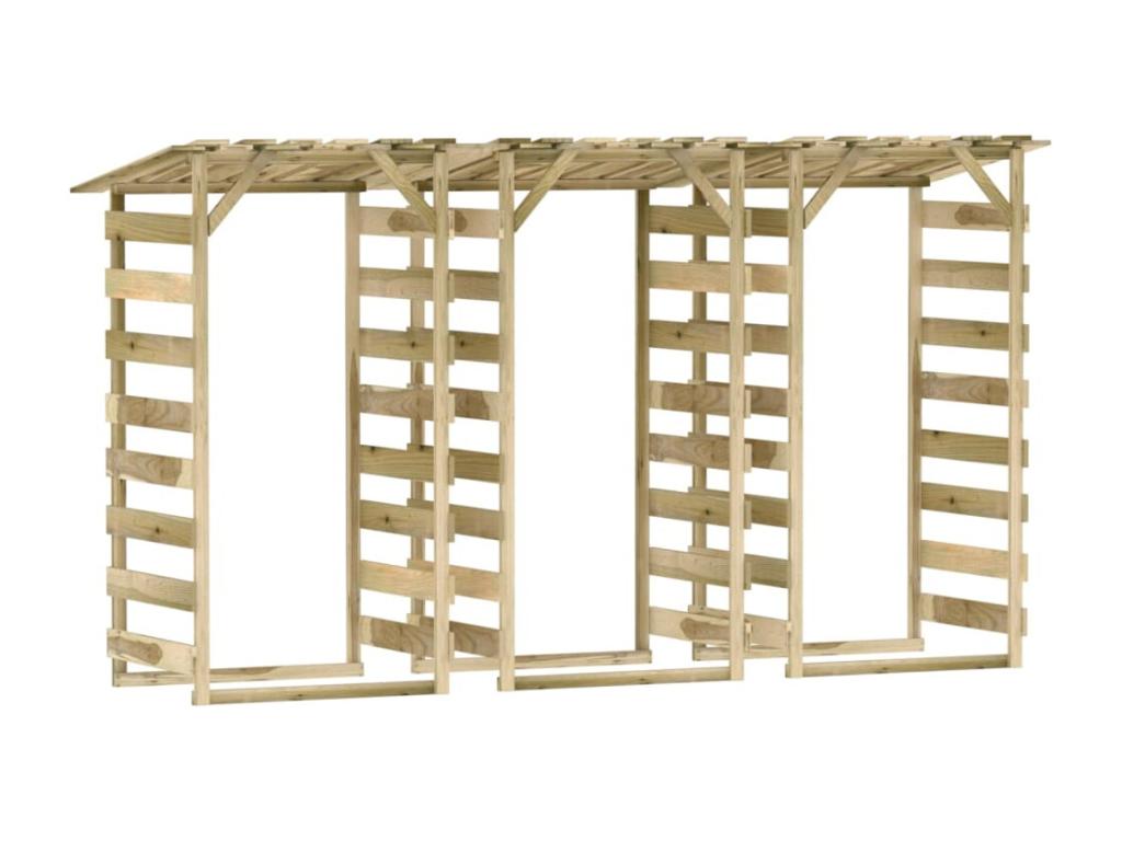 Pergolas avec toits 3 pcs 100x90x200 Bois de pin imprégné CLFM39797