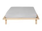 Pack lit avec matelas 160x200 cm bois massif hêtre Boisona BEMV22216