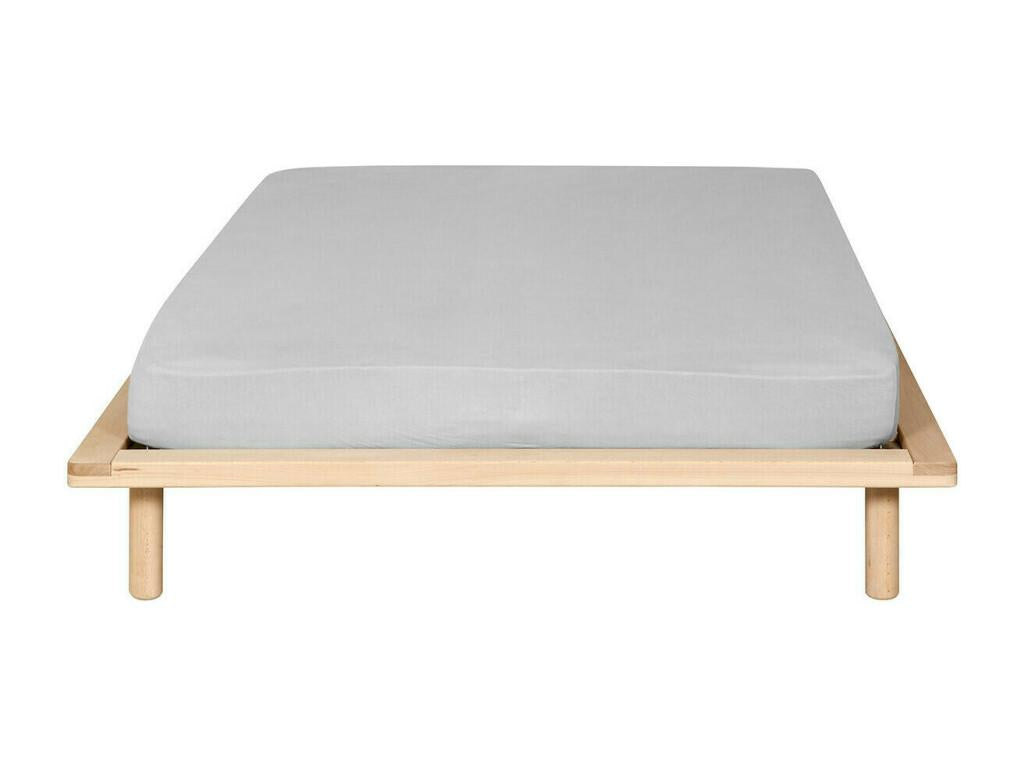 Pack lit avec matelas 160x200 cm bois massif hêtre Boisona BEMV22216