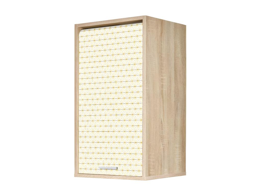 Meuble de rangement de cuisine M Chêne/Etoile jaune - Boisona KBWH48062